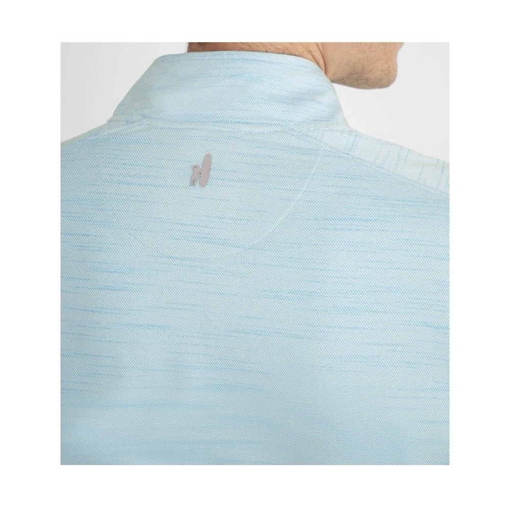 Johnnie-O Apex 1/4 Zip Active Pullover Mens Medium Baja Blue Heather NWT $148 - Picture 7 of 11